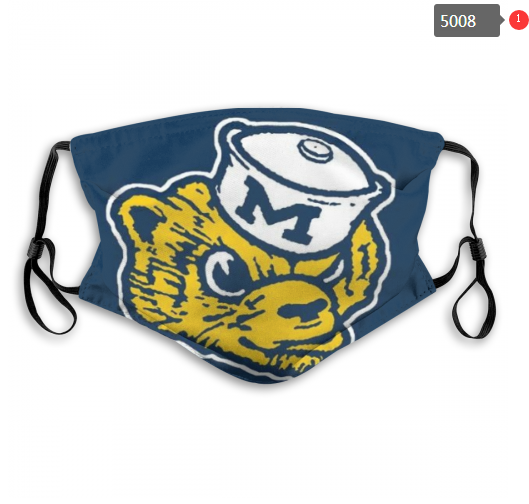 NCAA Michigan Wolverines #7 Dust mask with filter->ncaa dust mask->Sports Accessory